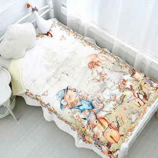 Warme Babydecke aus Baumwolle mit Märchenmotiv