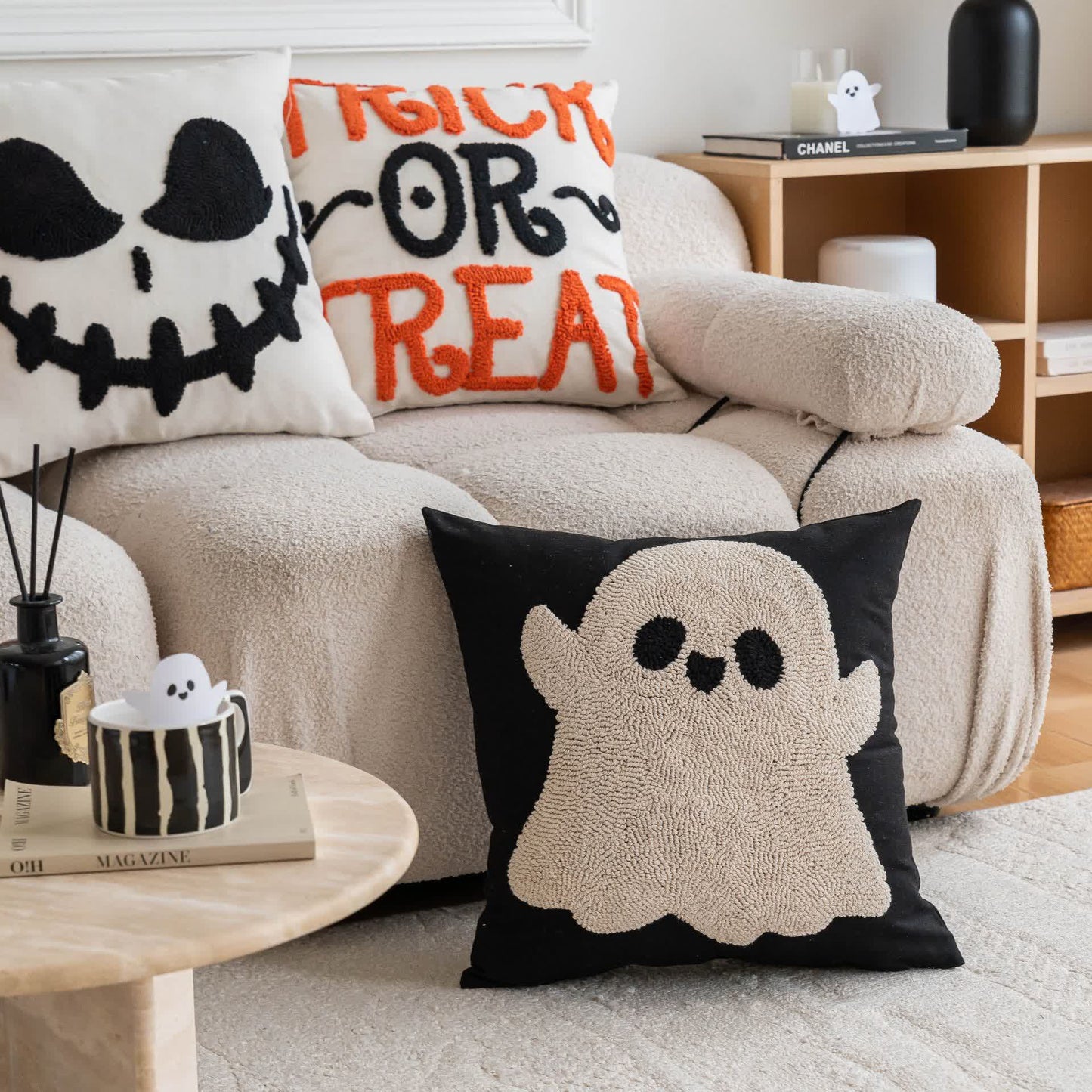 Moderner Halloween-Kissenbezug
