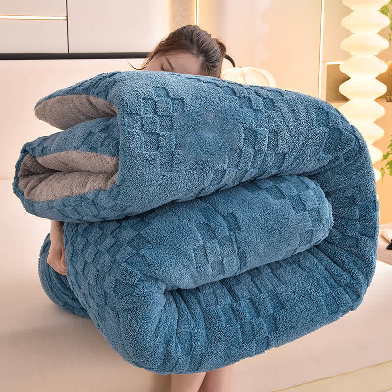 Warme Winter-Sherpa-Decke mit Steppkern - image 13