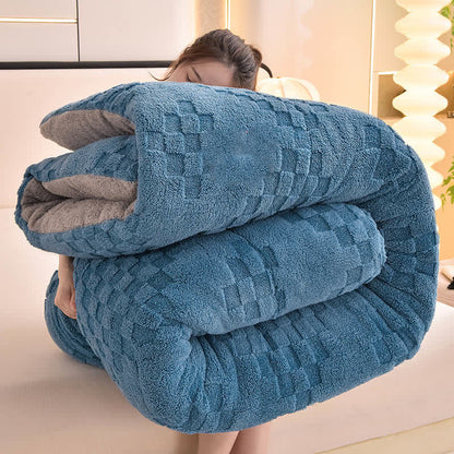 Warme Winter-Sherpa-Decke mit Steppkern - image 13