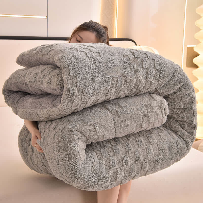 Warme Winter-Sherpa-Decke mit Steppkern - image 5