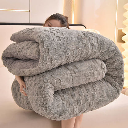 Warme Winter-Sherpa-Decke mit Steppkern - image 5