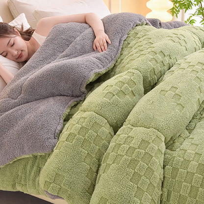 Warme Winter-Sherpa-Decke mit Steppkern - image 15