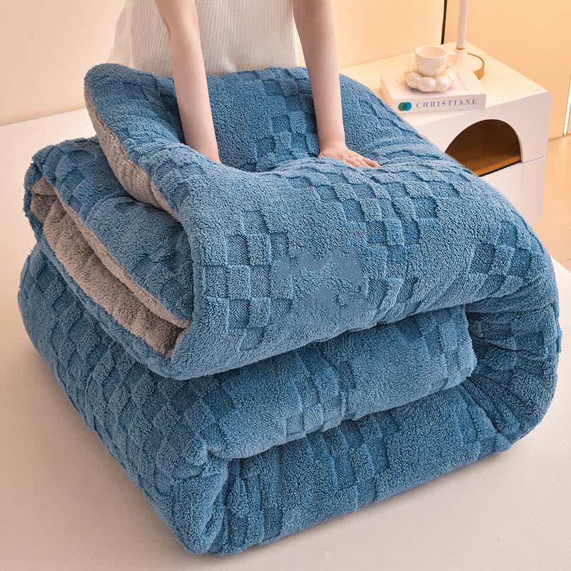 Warme Winter-Sherpa-Decke mit Steppkern - image 14