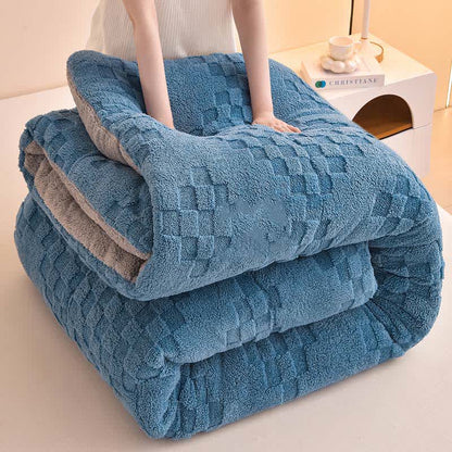 Warme Winter-Sherpa-Decke mit Steppkern - image 14