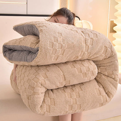 Warme Winter-Sherpa-Decke mit Steppkern - image 10