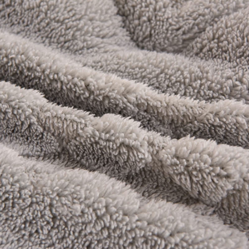 Warme Winter-Sherpa-Decke mit Steppkern - image 7