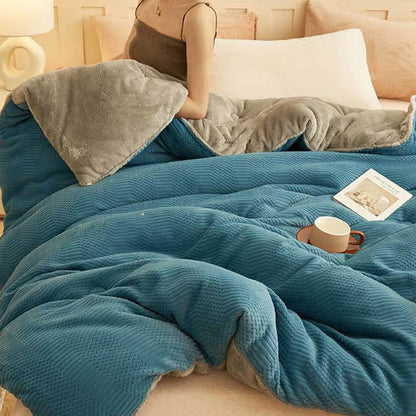 Einfache, dicke, warme Winter-Steppdecke