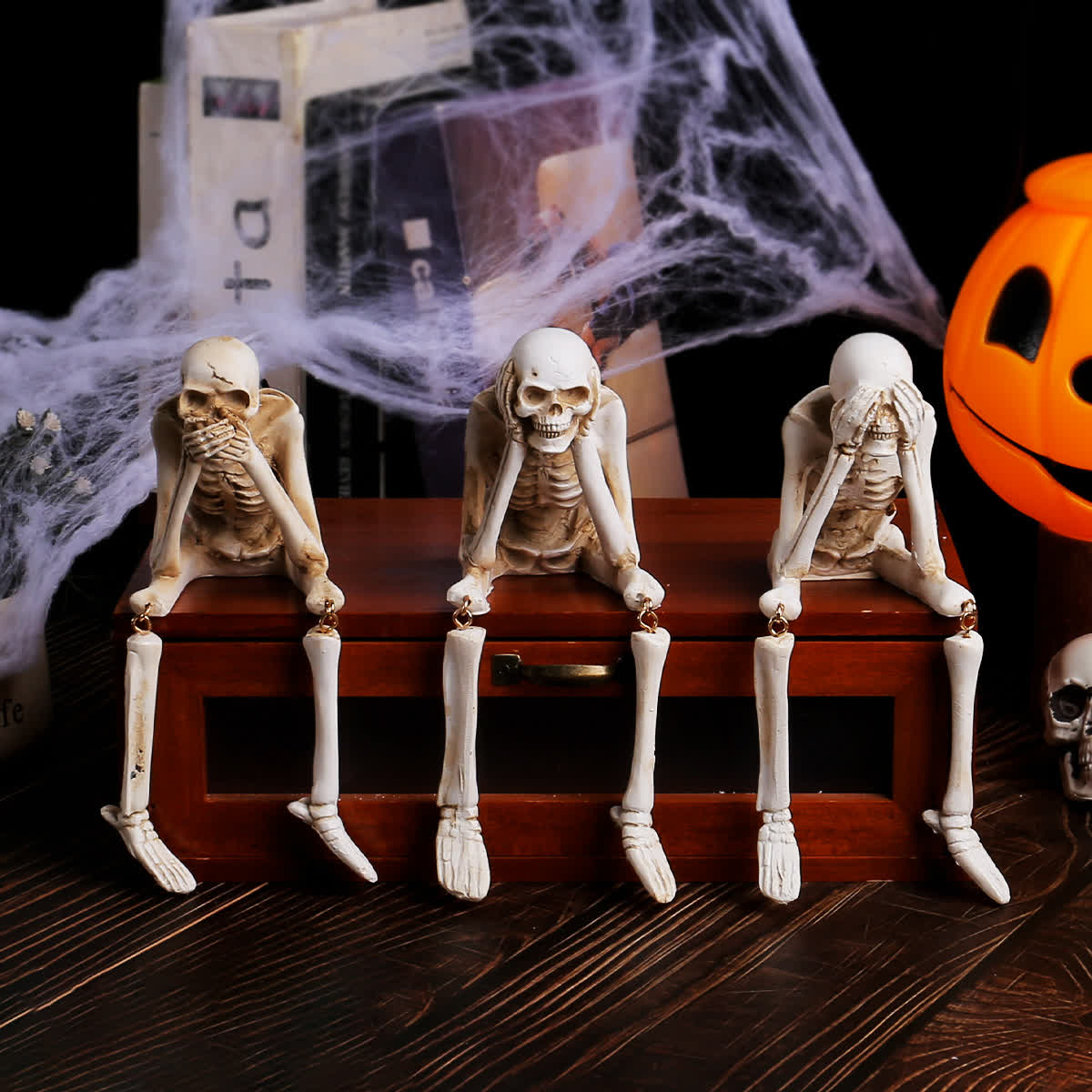 Halloween Skelett Basteldeko Ornament