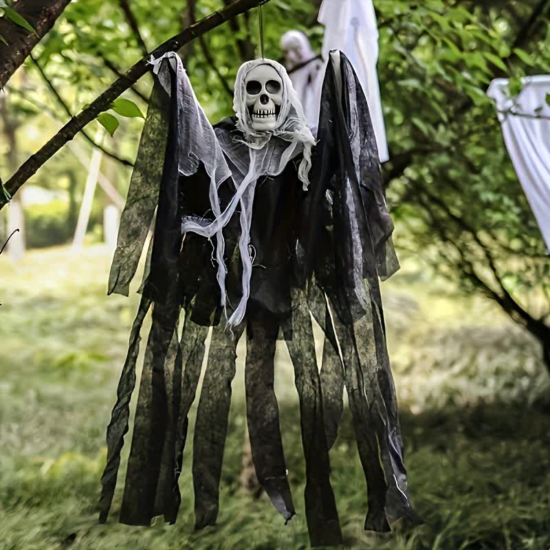 Halloween Totenkopf-Netz-Hängeornament