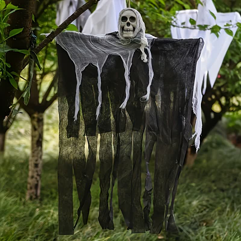 Halloween Totenkopf-Netz-Hängeornament