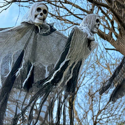 Halloween Totenkopf-Netz-Hängeornament