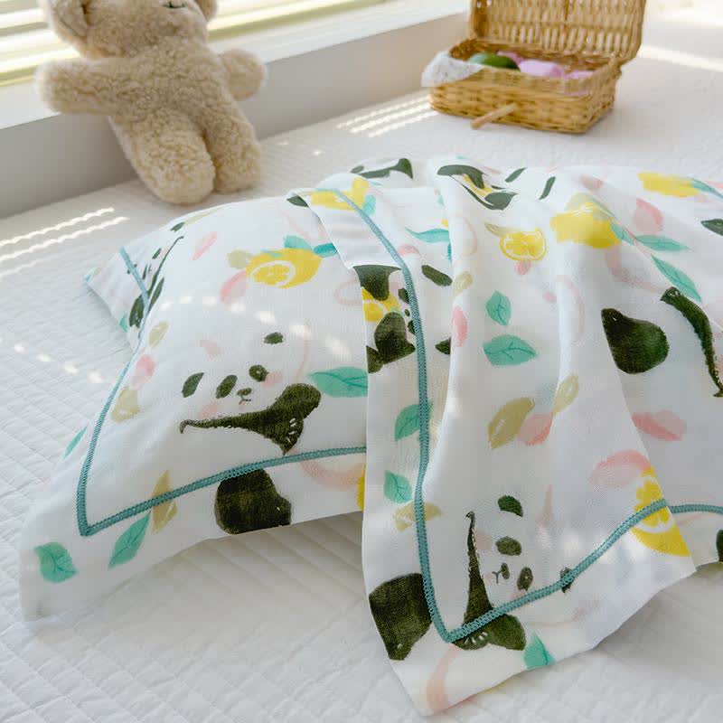 Panda-Steppdecke aus Bambusfaser für Babys und Kleinkinder