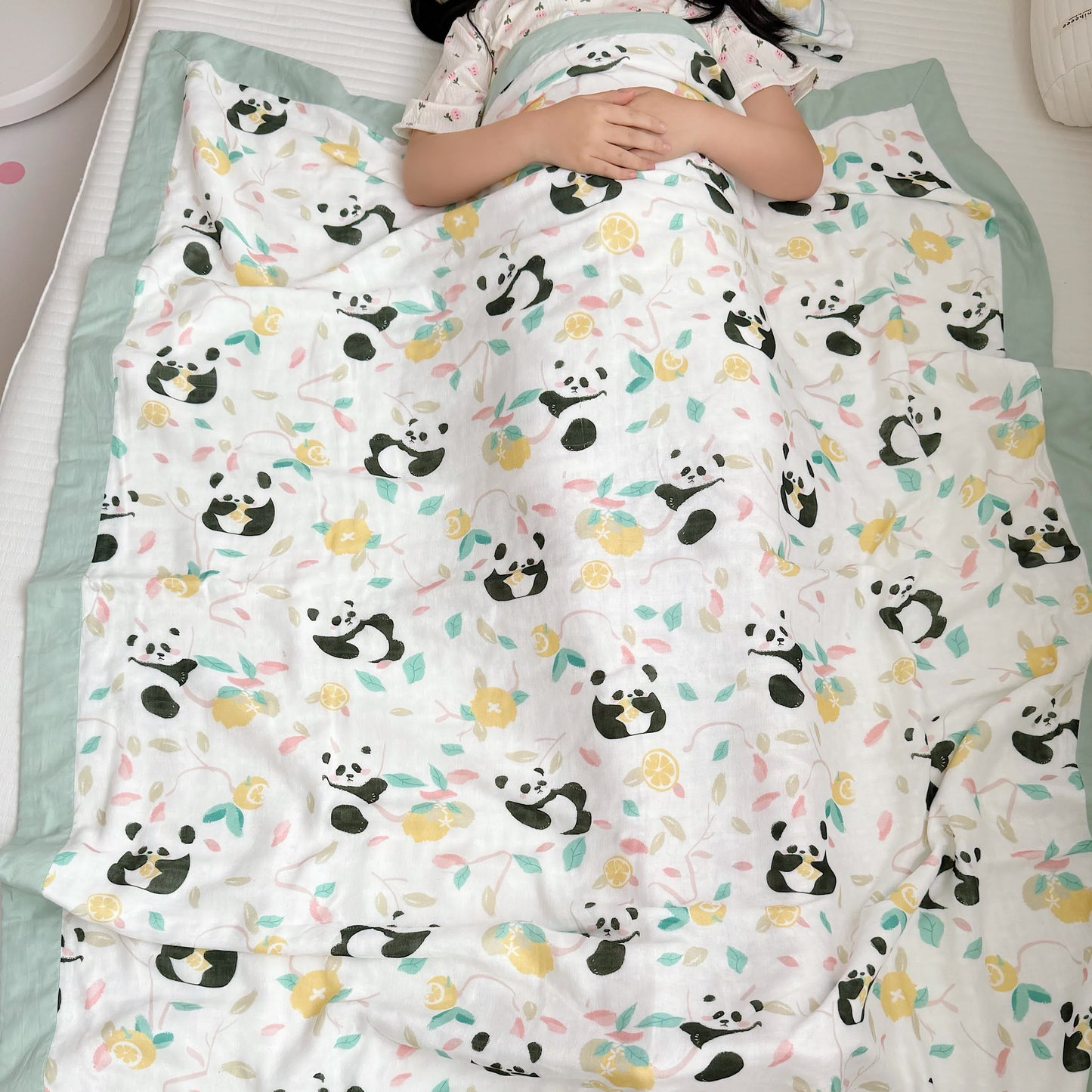 Panda-Steppdecke aus Bambusfaser für Babys und Kleinkinder