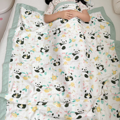 Panda-Steppdecke aus Bambusfaser für Babys und Kleinkinder