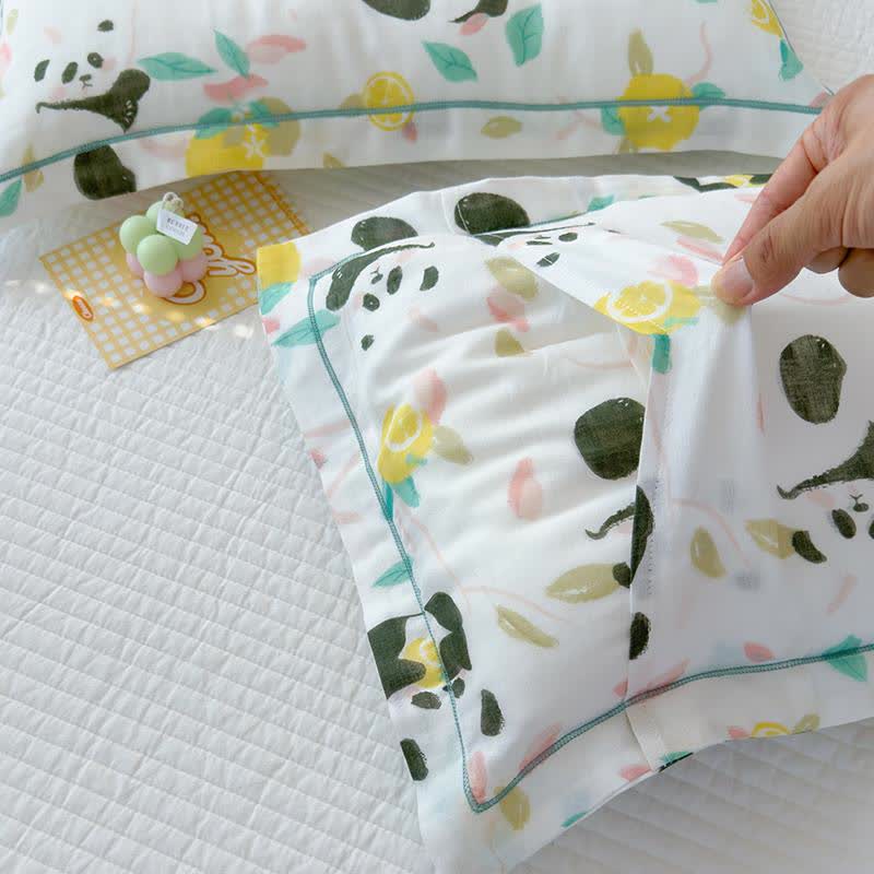 Panda-Steppdecke aus Bambusfaser für Babys und Kleinkinder