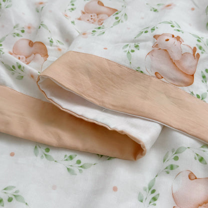 Eichhörnchen-Bambusfaser-Steppdecke für Babys und Kleinkinder