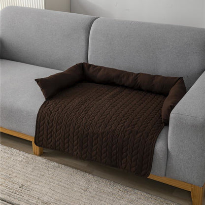 Einfarbiger Möbelschutz für Haustierbett