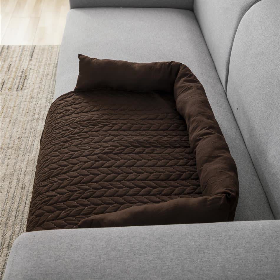 Einfarbiger Möbelschutz für Haustierbett