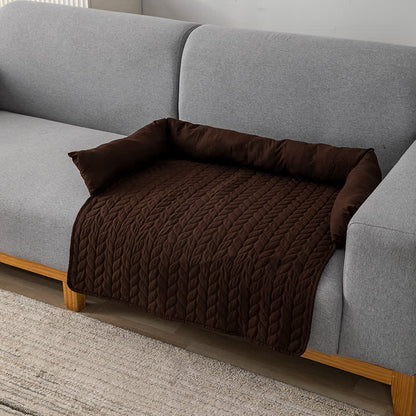 Einfarbiger Möbelschutz für Haustierbett