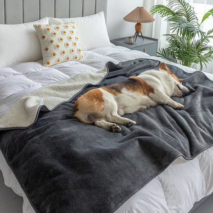 Wasserdichte Sherpa-Haustierdecke