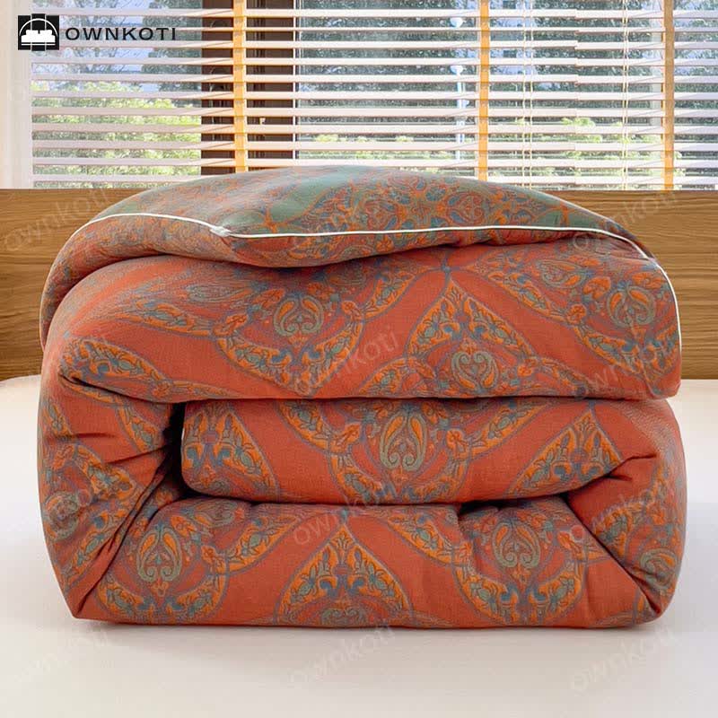 Jacquard-Steppdecke aus luxuriöser, warmer und weicher Baumwolle