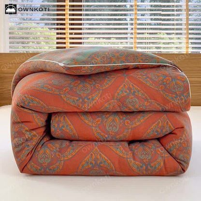 Jacquard-Steppdecke aus luxuriöser, warmer und weicher Baumwolle