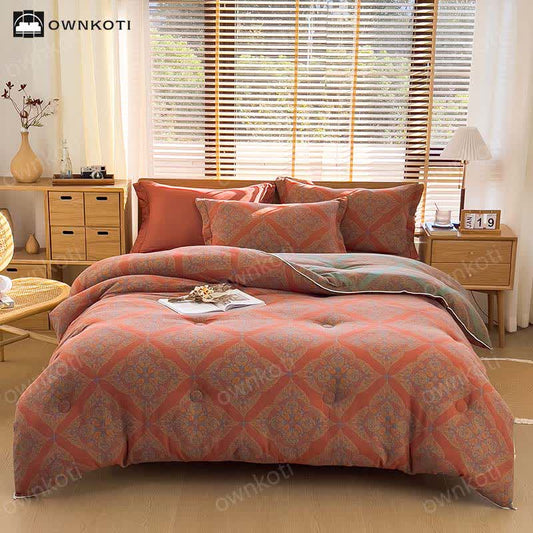 Jacquard-Steppdecke aus luxuriöser, warmer und weicher Baumwolle