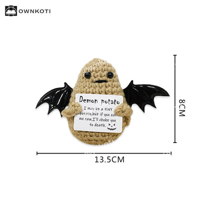 Halloween Geflügeltes Geister-Häkelornament