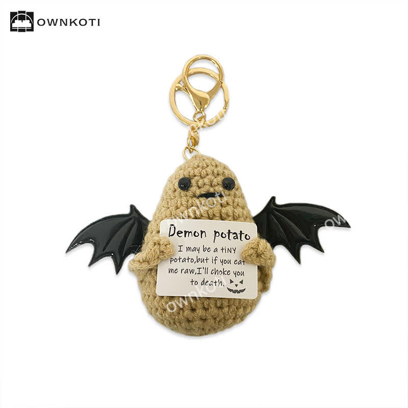 Halloween Geflügeltes Geister-Häkelornament