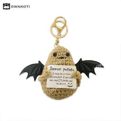 Halloween Geflügeltes Geister-Häkelornament