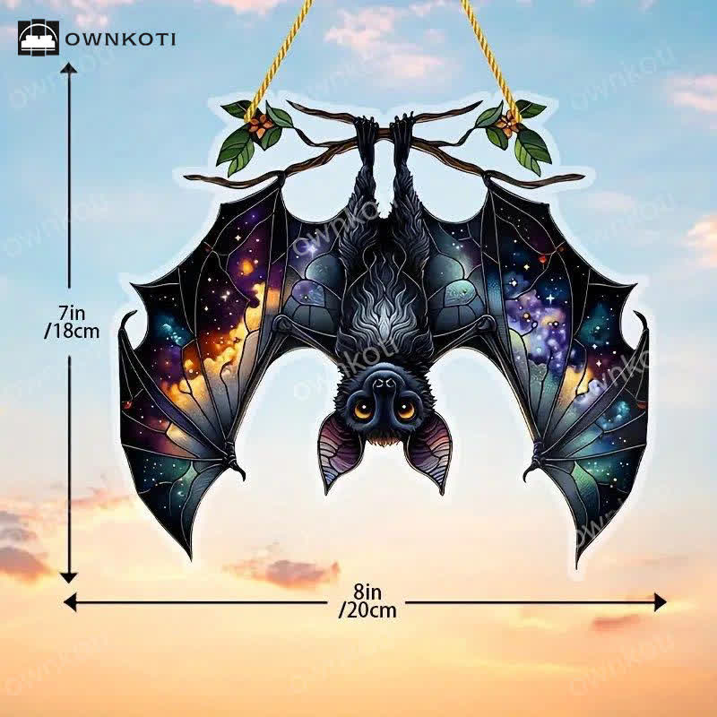 Halloween Fledermaus Fensterbehang aus Acryl