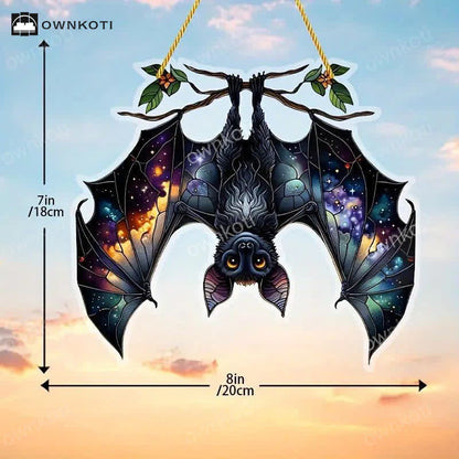 Halloween Fledermaus Fensterbehang aus Acryl