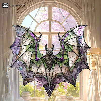 Halloween Fledermaus Fensterbehang aus Acryl