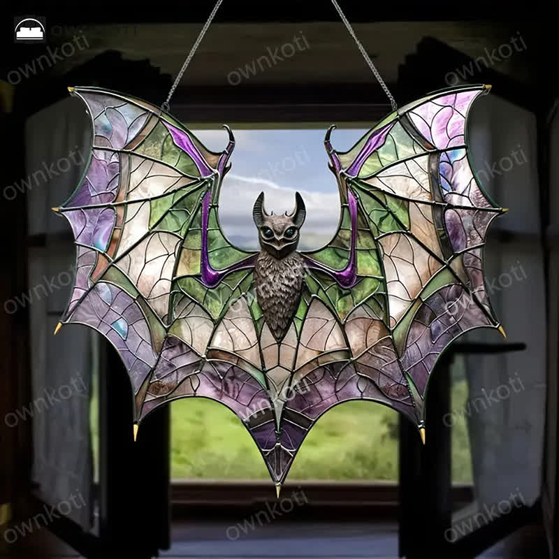 Halloween Fledermaus Fensterbehang aus Acryl