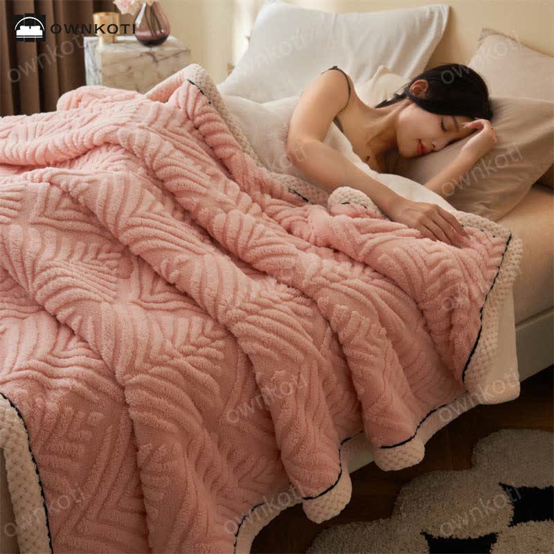 Einfache weiche Überwurfdecke aus doppeltem Fleece