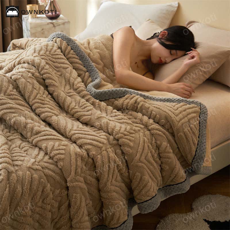 Einfache weiche Überwurfdecke aus doppeltem Fleece