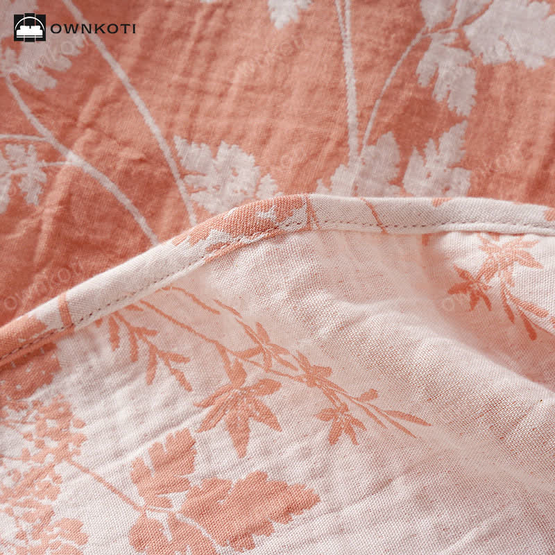 Jacquard-Pyjama-Set aus reiner, garngefärbter Baumwolle