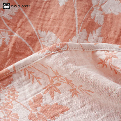 Jacquard-Pyjama-Set aus reiner, garngefärbter Baumwolle