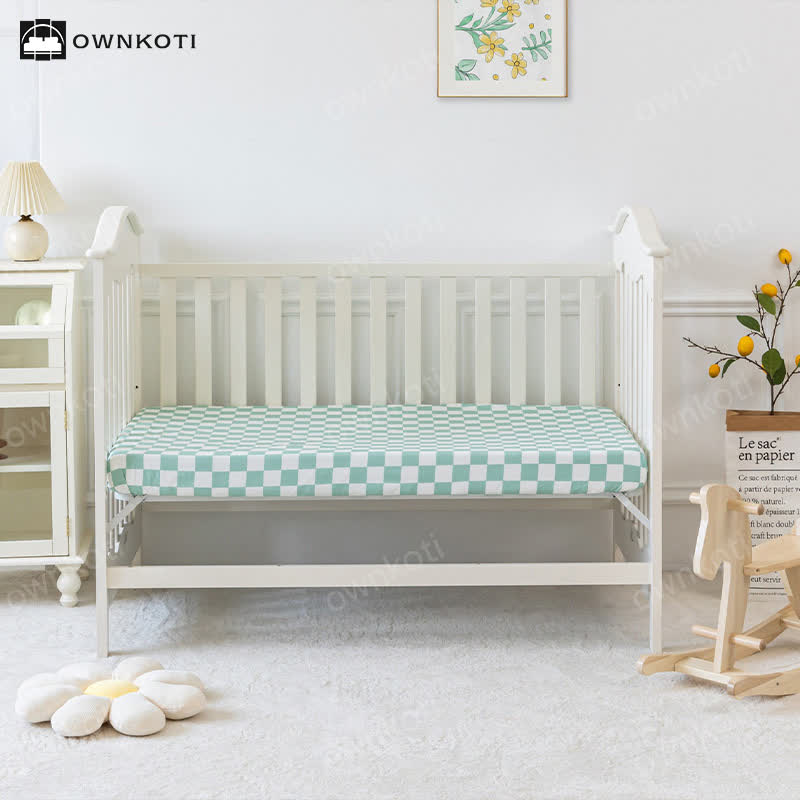 Bettwäscheset für Kinderbett mit Blumenmuster aus reiner Baumwolle (3-teilig)