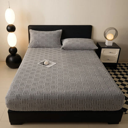 Einfaches, warmes Winter-Spannbettlaken aus Fleece