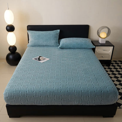 Einfaches, warmes Winter-Spannbettlaken aus Fleece