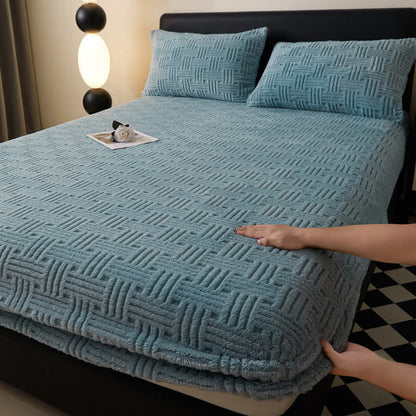 Einfaches, warmes Winter-Spannbettlaken aus Fleece