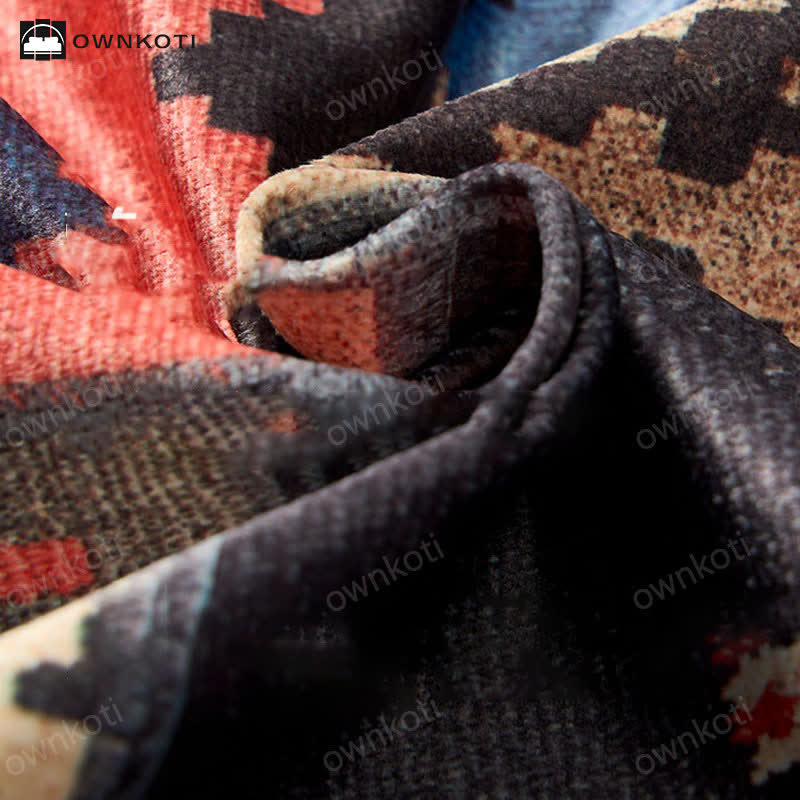 Elegantes marokkanisches geometrisches Dekokissen