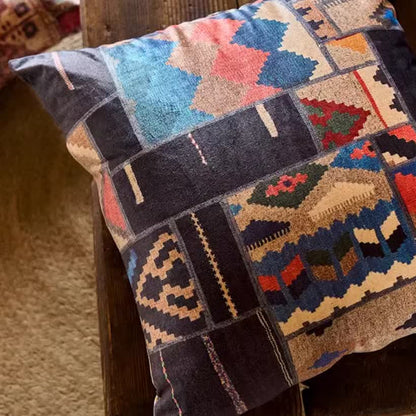 Elegantes marokkanisches geometrisches Dekokissen