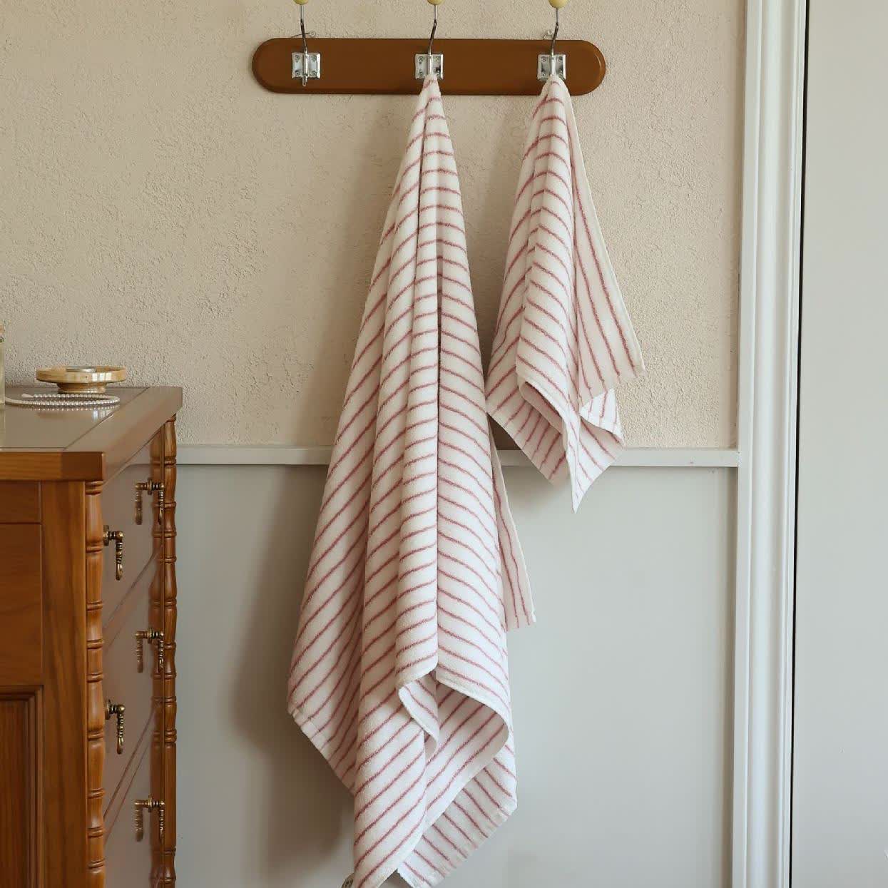 Gekämmte Baumwolle, gestreiftes, wasserabsorbierendes Handtuch