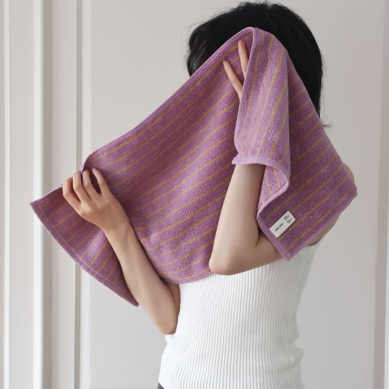 Gekämmte Baumwolle, gestreiftes, wasserabsorbierendes Handtuch