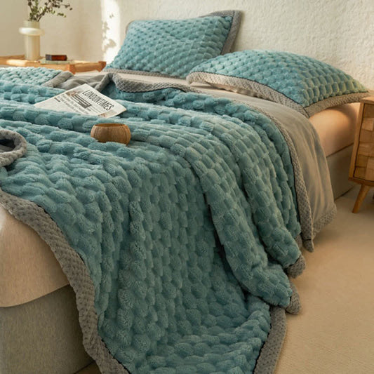 Einfache, weiche Fleece-Bettbezugdecke