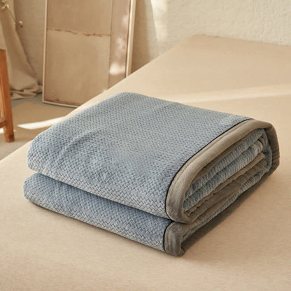 Doppelseitige Fleece-Bettbezugdecke