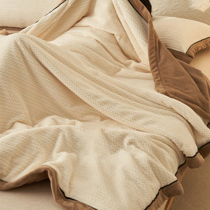 Doppelseitige Fleece-Bettbezugdecke